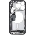 Mid-Frame Housing  W/ Charging Port Flex & Small Parts  For iPhone 15 Pro Max (US Version) (Used OEM Pull: Grade A) (Blue Titanium)