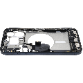 Mid-Frame Housing  W/ Charging Port Flex & Small Parts  For iPhone 15 Pro Max (US Version) (Used OEM Pull: Grade A) (Blue Titanium)