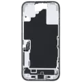 Mid-Frame Housing  W/ Charging Port Flex & Small Parts For iPhone 16 (US Version) (Used OEM Pull: Grade B) (White)