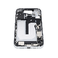 Mid-Frame Housing  W/ Charging Port Flex & Small Parts For iPhone 16 (US Version) (Used OEM Pull: Grade B) (White)