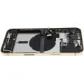 Back Housing W/ Charging Port Flex & Small Parts  For iPhone 13 Pro Max (US Version) (Used OEM Pull: Grade A) (Gold)