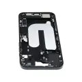 Mid-Frame Housing  W/ Charging Port Flex & Small Parts  For iPhone 16 Plus (EU / Global Version) (Used OEM Pull: Grade A) (Black)
