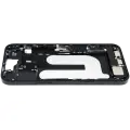 Mid-Frame Housing  W/ Charging Port Flex & Small Parts  For iPhone 16 Plus (EU / Global Version) (Used OEM Pull: Grade A) (Black)
