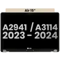 Complete LCD Display Assembly For MacBook Air 15" (A2941 / Mid 2023) / Air 15" (A3114 / Mid 2024) (Used OEM Pull: Grade A) (Starlight)