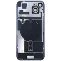 Back Glass w/ MagSafe Magnet & NFC & Flashlight Flex For IPhone 15 Plus (Genuine OEM) (Blue)