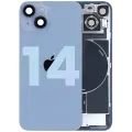 Back Glass w/ MagSafe Magnet & NFC & Flashlight Flex For iPhone 14 (Genuine OEM) (Blue)