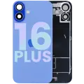 Back Glass w/ MagSafe Magnet & NFC & Flashlight Flex For iPhone 16 Plus (Genuine OEM) (Ultramarine)