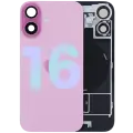 Back Glass w/ MagSafe Magnet & NFC & Flashlight Flex For iPhone 16 (Genuine OEM) (Pink)