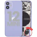 Back Housing W/ Small Parts For iPhone 12 Mini (US Version) (Used OEM Pull: Grade B) (Purple)