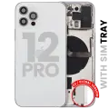 Back Housing W/ Small Parts For iPhone 12 Pro (EU / Global Version) (Used OEM Pull: Grade A) (Silver)