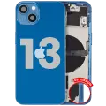 Back Housing W/ Small Parts For iPhone 13 (US Version) (Used OEM Pull: Grade C) (Blue)