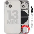 Back Housing W/ Charging Port Flex & Small Parts  For iPhone 13 Mini (EU / Global Version) (Used OEM Pull: Grade C) (Starlight)