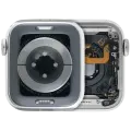Housing Assembly Compatible For Watch Series 6 (40MM) (Used OEM Pull: Grade A) (Stainless / Silver)