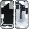 Mid-Frame Housing  W/ Small Parts For iPhone 16 (US Version) (Used OEM Pull: Grade C) (White)