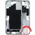 Mid-Frame Housing  W/ Small Parts For iPhone 16 Plus (EU / Global Version) (Used OEM Pull: Grade C) (White)