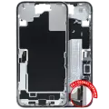 Mid-Frame Housing  W/ Charging Port Flex & Small Parts  For iPhone 16 Plus (EU / Global Version) (Used OEM Pull: Grade C) (White)