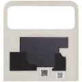 Top OLED Back Cover Glass For Motorola Razr / Razr 40 (XT2323 / 2023) (Premium) (Vanilla Cream)