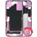 Mid-Frame Housing  W/ Small Parts For iPhone 16 Plus (US Version) (Used OEM Pull: Grade B) (Pink)
