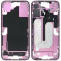 Mid-Frame Housing  W/ Small Parts For iPhone 16 Plus (US Version) (Used OEM Pull: Grade B) (Pink)
