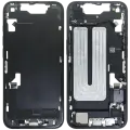 Mid-Frame Housing  W/ Charging Port Flex & Small Parts  For iPhone 16e (US Version) (Used OEM Pull: Grade A) (Black)