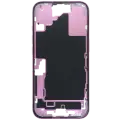 Mid-Frame Housing  W/ Small Parts For iPhone 16 (US Version) (Used OEM Pull: Grade C) (Pink)