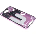 Mid-Frame Housing  W/ Small Parts For iPhone 16 (US Version) (Used OEM Pull: Grade C) (Pink)