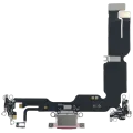 Charging Port Flex Cable With Board For iPhone 15 Plus (Genuine OEM) (Pink)