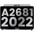 Complete LCD Display Assembly For MacBook Air 13" (A2681 / Mid 2022) (Genuine OEM) (Space Gray)