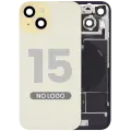 Back Glass w/ MagSafe Magnet & NFC & Flashlight Flex For iPhone 15 (Aftermarket) (Yellow) (No Logo)