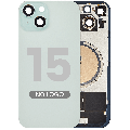 Back Glass w/ MagSafe Magnet For iPhone 15 (Aftermarket) (Green) (No Logo)