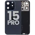 Back Glass w/ MagSafe Magnet & NFC & Flashlight Flex For iPhone 15 Pro (Used OEM Pull: Grade C) (Blue Titanium)