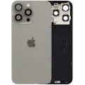 Back Glass w/ MagSafe Magnet & NFC & Flashlight Flex For IPhone 15 Pro Max (Genuine OEM) (Natural Titanium)