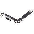 Charging Port Flex Cable For iPhone 17 (Used OEM Pull) (Black)
