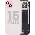 Back Glass w/ MagSafe Magnet & NFC & Flashlight Flex For iPhone 15 Plus (Used OEM Pull: Grade B) (Pink)
