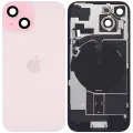 Back Glass w/ MagSafe Magnet & NFC & Flashlight Flex For iPhone 15 (Service Pack) (Pink)