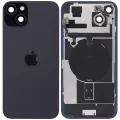 Back Glass w/ MagSafe Magnet & NFC & Flashlight Flex For iPhone 15 Plus (Service Pack) (Black)