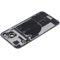 Back Glass w/ MagSafe Magnet & NFC & Flashlight Flex For iPhone 15 Plus (Service Pack) (Black)