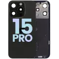 Back Glass w/ MagSafe Magnet & NFC & Flashlight Flex For IPhone 15 Pro (Service Pack) (Black Titanium)