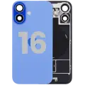 Back Glass w/ MagSafe Magnet & NFC & Flashlight Flex For iPhone 16 (Used OEM Pull: Grade A) (Ultramarine)