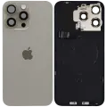 Back Glass w/ MagSafe Magnet & NFC & Flashlight Flex For iPhone 15 Pro Max (Genuine OEM) (UK / EU Version) (Natural Titanium)