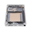OLED Assembly With Frame For Samsung Galaxy S25 Ultra 5G (US & International) (Aftermarket Plus) (120Hz) (Titanium White Silver)