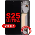 OLED Assembly With Frame For Samsung Galaxy S25 Ultra 5G (US & International) (Aftermarket Plus) (120Hz) (Titanium Jet Black)