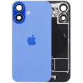 Back Glass w/ MagSafe Magnet & NFC & Flashlight Flex For iPhone 16 (Genuine OEM) (Ultramarine)