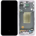 OLED Assembly With Frame For Samsung Galaxy A55 (A556 / 2024) (Service Pack) (Lilac)