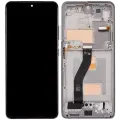 LCD Assembly With Frame (Without FingerPrint Sensor) For Samsung Galaxy S21 Ultra (US & International)(Aftermarket: Incell)(Test Rating: C)(Phantom Silver)