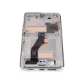 LCD Assembly With Frame (Without FingerPrint Sensor) For Samsung Galaxy S21 Ultra (US & International)(Aftermarket: Incell)(Test Rating: C)(Phantom Silver)