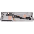 LCD Assembly With Frame (Without FingerPrint Sensor) For Samsung Galaxy S21 Ultra (US & International)(Aftermarket: Incell)(Test Rating: C)(Phantom Silver)