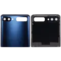 Top  Back Cover Glass With Camera Lens For Samsung Galaxy Z Flip 4G (F700) / Z Flip 5G (F707) (Aftermarket Plus) (Mystic Gray)