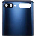 Top  Back Cover Glass With Camera Lens For Samsung Galaxy Z Flip 4G (F700) / Z Flip 5G (F707) (Aftermarket Plus) (Mystic Gray)