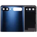 Top  Back Cover Glass With Camera Lens For Samsung Galaxy Z Flip 4G (F700) / Z Flip 5G (F707) (Aftermarket Plus) (Mystic Gray)